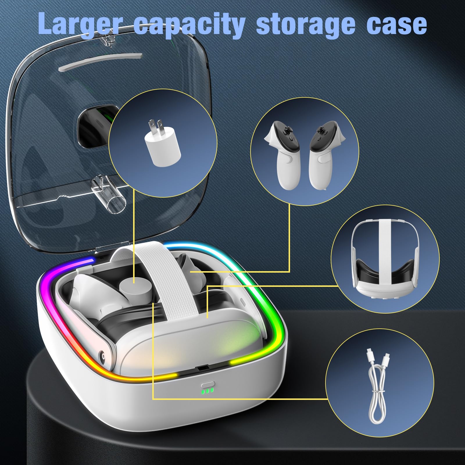 Amazon.co.jp: Grathia 充電ドック Meta Quest 3用 高速充電スタンド