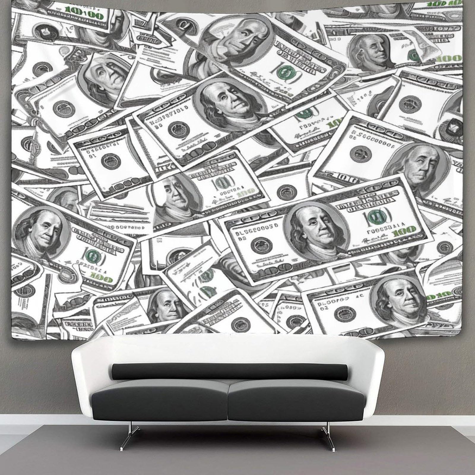 NQHXLRUDC 3D Dollar Print Wall Blanket Home Decoration Bedding Poster Wall Art Tapestry Wall Hanging Tapestries Soft Polyester for Bedroom Living Room Dorm Home Decorations 70cmx100cm