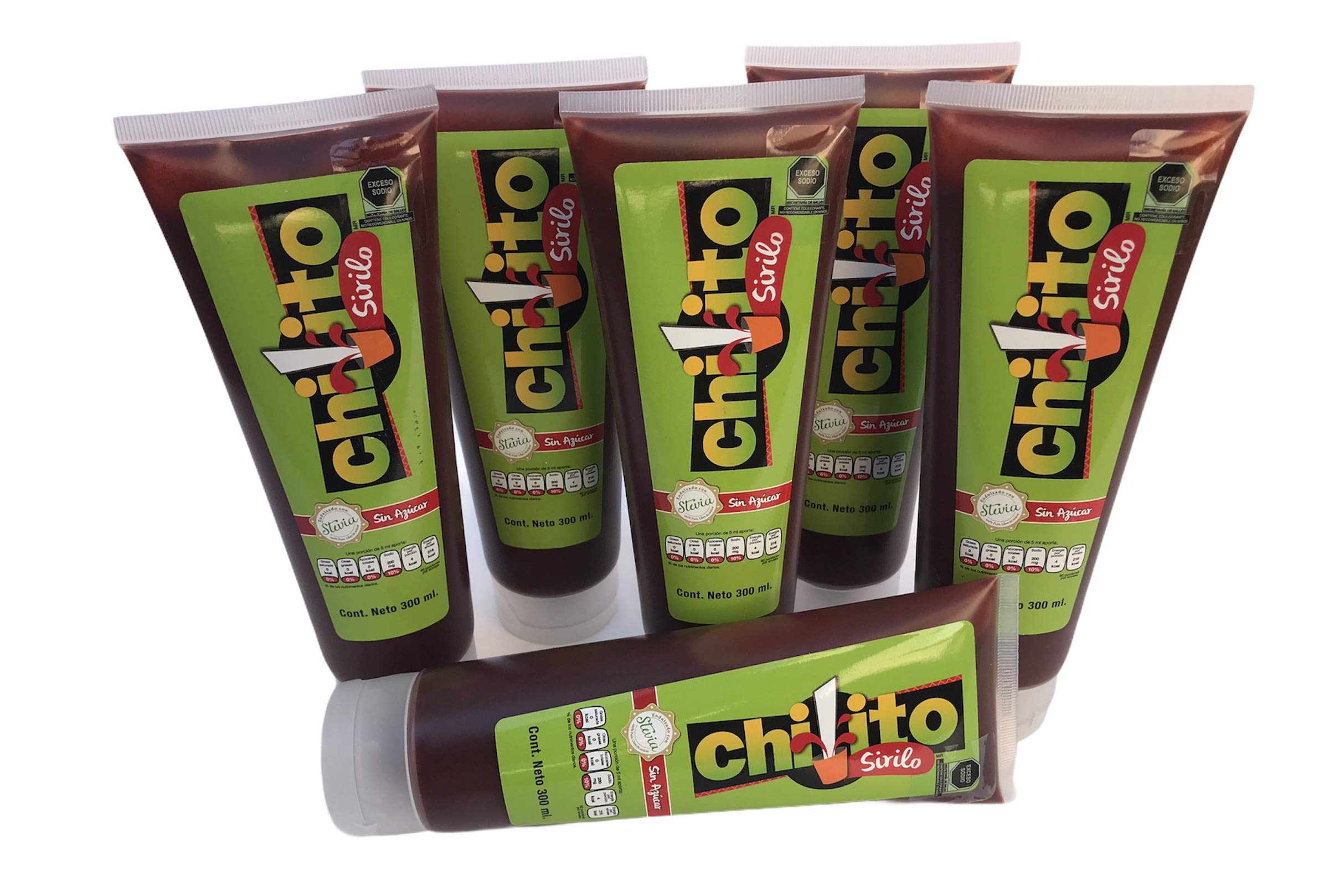 Mindful Munchies Chilito Sirilo STEVIA ( 6 PACK) Healthy CHAMOY, Low Carb, KETO Friendly,Sugar Free, DELICIOSO