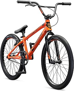 Mongoose Title Pro or Elite BMX Race Bike with 20 or 24-Inch Wheels in Red, Orange, or Black, Beginner or Returning Rider...