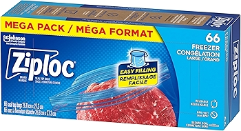 Ziploc Freezer Bags with Stay Open Design