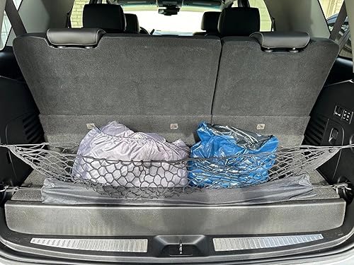 Miniatura 4 de Red de carga organizadora de maletero trasero para Cadillac Escalade 2015-2023 – Red de carga estilo sobre para SUV – Organizador de maletero