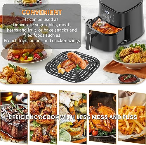 Miniatura 7 de Sartén para freidora de aire CHEFMAN Paris Hilton de 6 cuartos de galón 8 en 1, 9.0 x 8.2 pulgadas, bandeja de repuesto antiadherente de grado