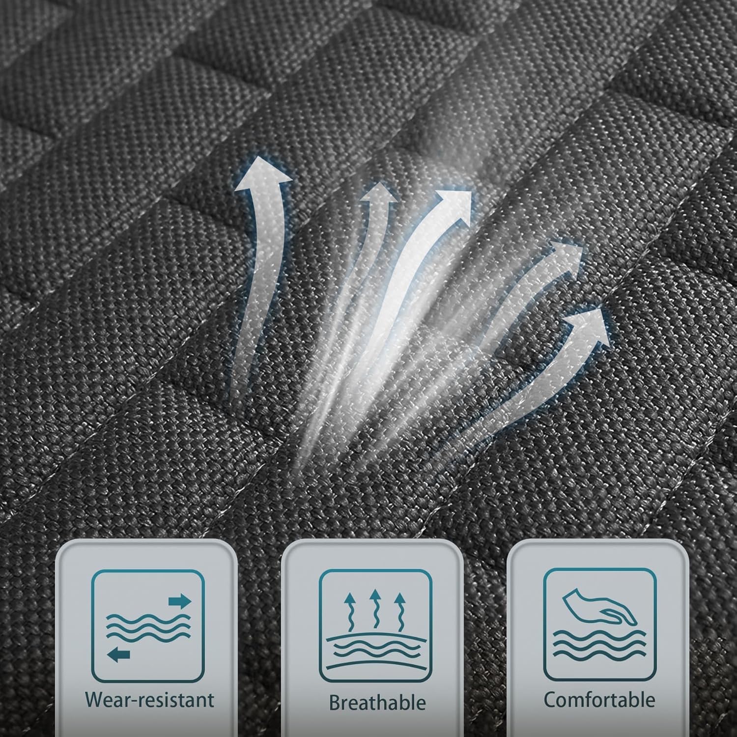 Black Back Seat Cover, Rear Car Seat Cover for Cars Truck SUV,Seat Covers with Storage Pocket,Bottom Auto Seat Cushion Pad Mat for Most Vehicles-Black,1 Pcs Black 1 Pcs image 5 of 6 B0D499M5PZ