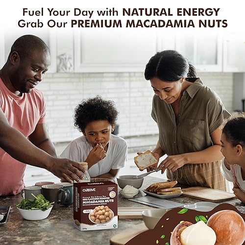 Miniatura 4 de CAREEMZ Nueces de macadamia tostadas con sabor a barbacoa, el mejor aperitivo gourmet de Malawi, sellado al vacío para mayor frescura (BBQ, 8 onzas)