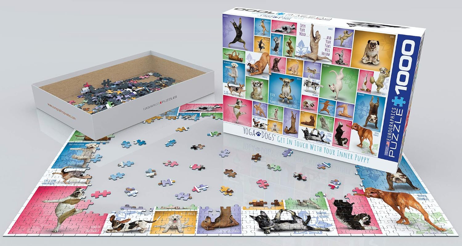 Yoga Dogs 1000-Piece Puzzle