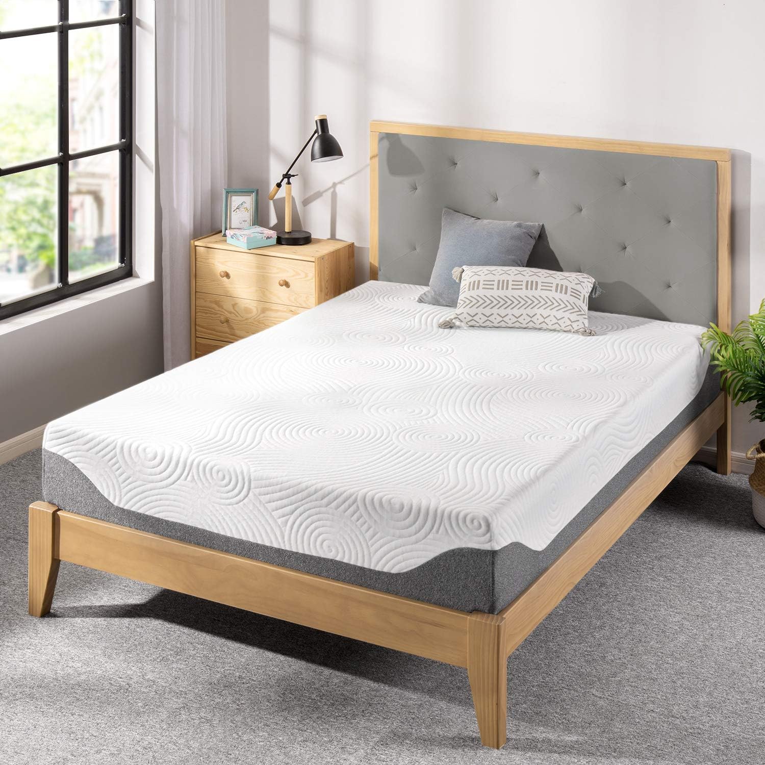 Best Price Mattress 10 Inch Premium Memory Foam Mattress, Pressure Relieving, Bed-in-a-Box, CertiPUR-US Certified, Full (FMS-S10F)