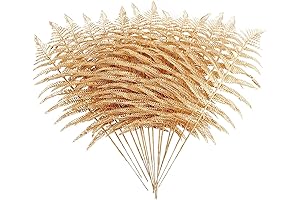 12pcs Artificial Rose Gold Glitter Christmas Tree Picks and Sprays for Holiday Wedding Party