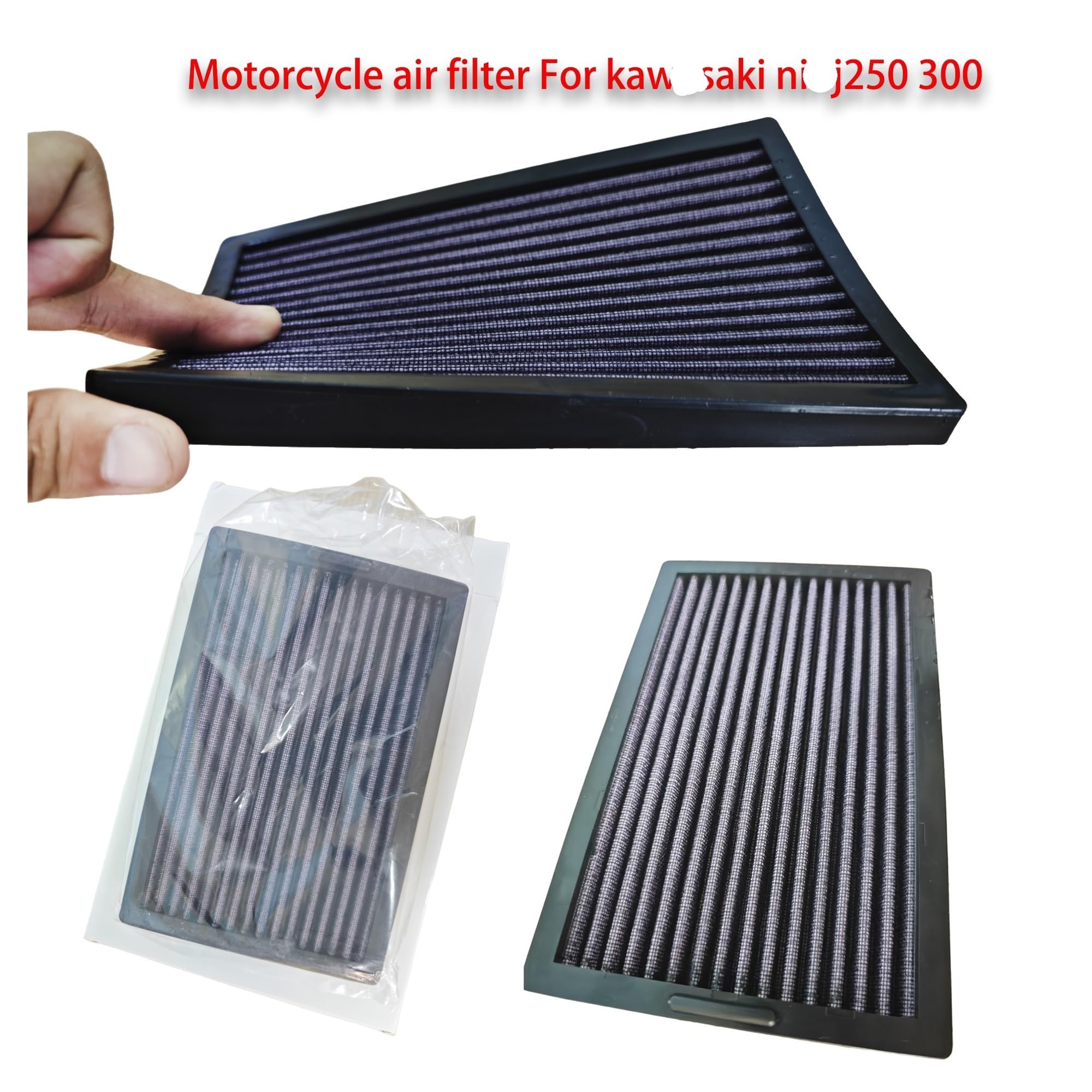 Filtro De Aire para Motocicleta para Kawa&Saki para Ni&nja 250/250R/300 ABS Z300 Ninja250 Ninja250R Ninja300 EX300 2008-2017 Accesorios Piezas de filtros