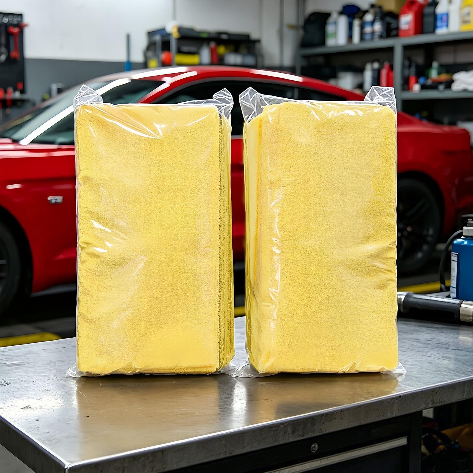 Genérico Paños Microfibra Limpieza 24 Paños Absorbentes De Limpieza | Bayeta Para Lavado De Coches para Conductores, Detallistas, Inquilinos, Hogar, Oficina, Cocina, Baño, Sedanes, SUV