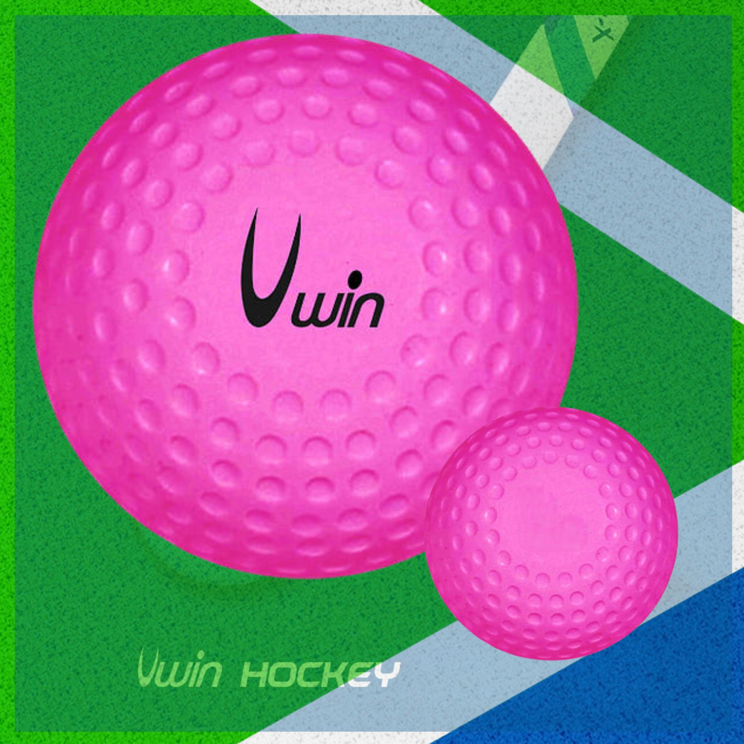 Uwin Ballon de Hockey Dimple23 cm PVC Rose