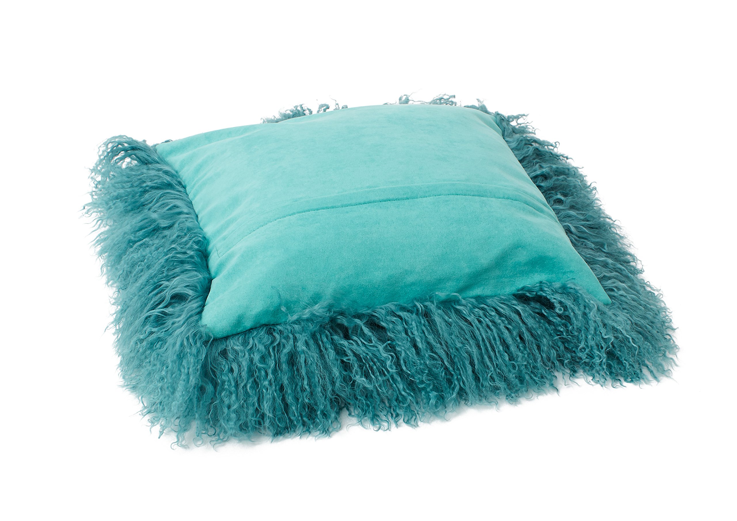 Housse de coussin en peau de mouton de Mongolie, Laine