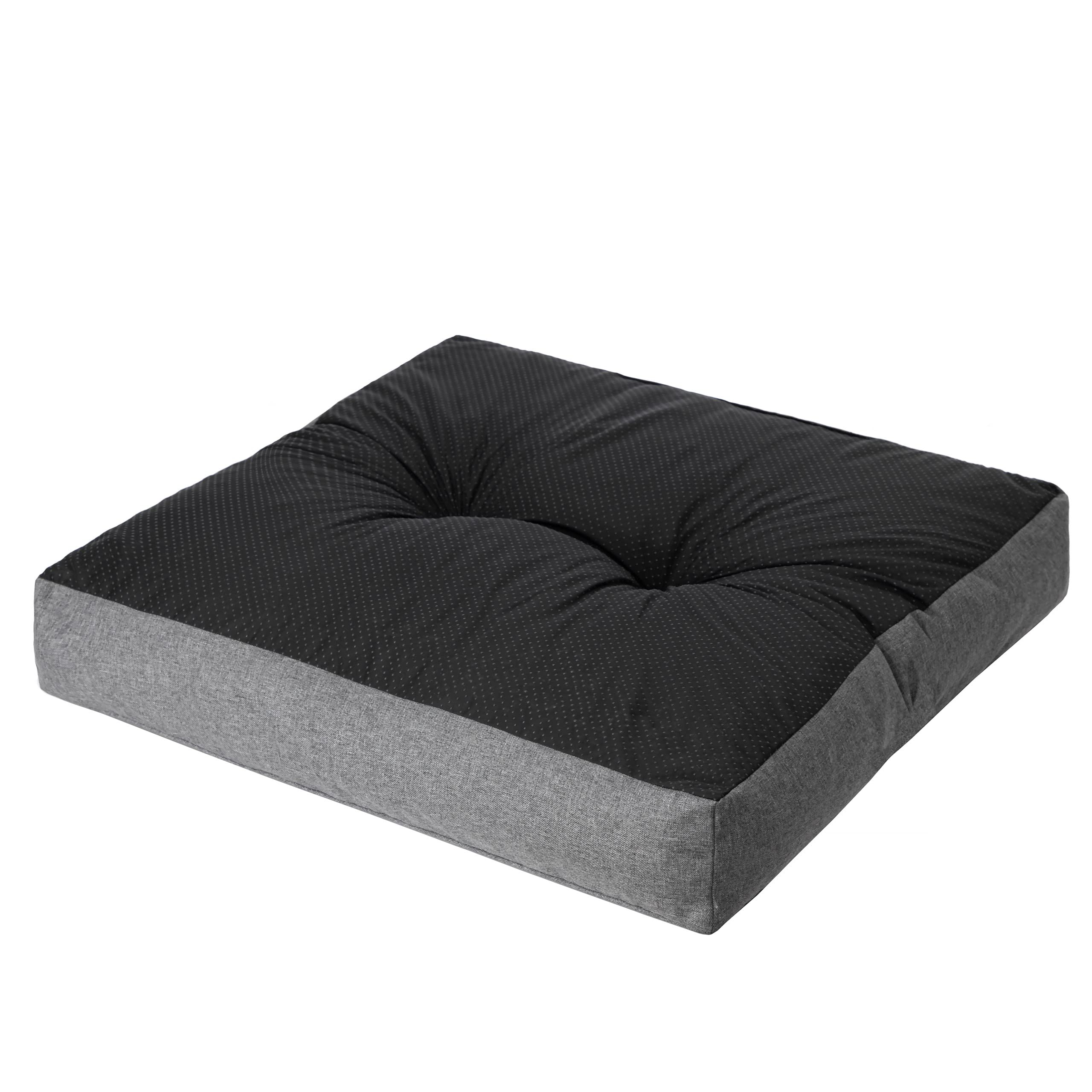 PillowPrim, Palettenkissen, Stulhkissen, Rattansessel, Outdoor, Auflage, Sitzkissen, Stuhlkissen, Rattanmöbel, Graphite, 60 x 60 cm