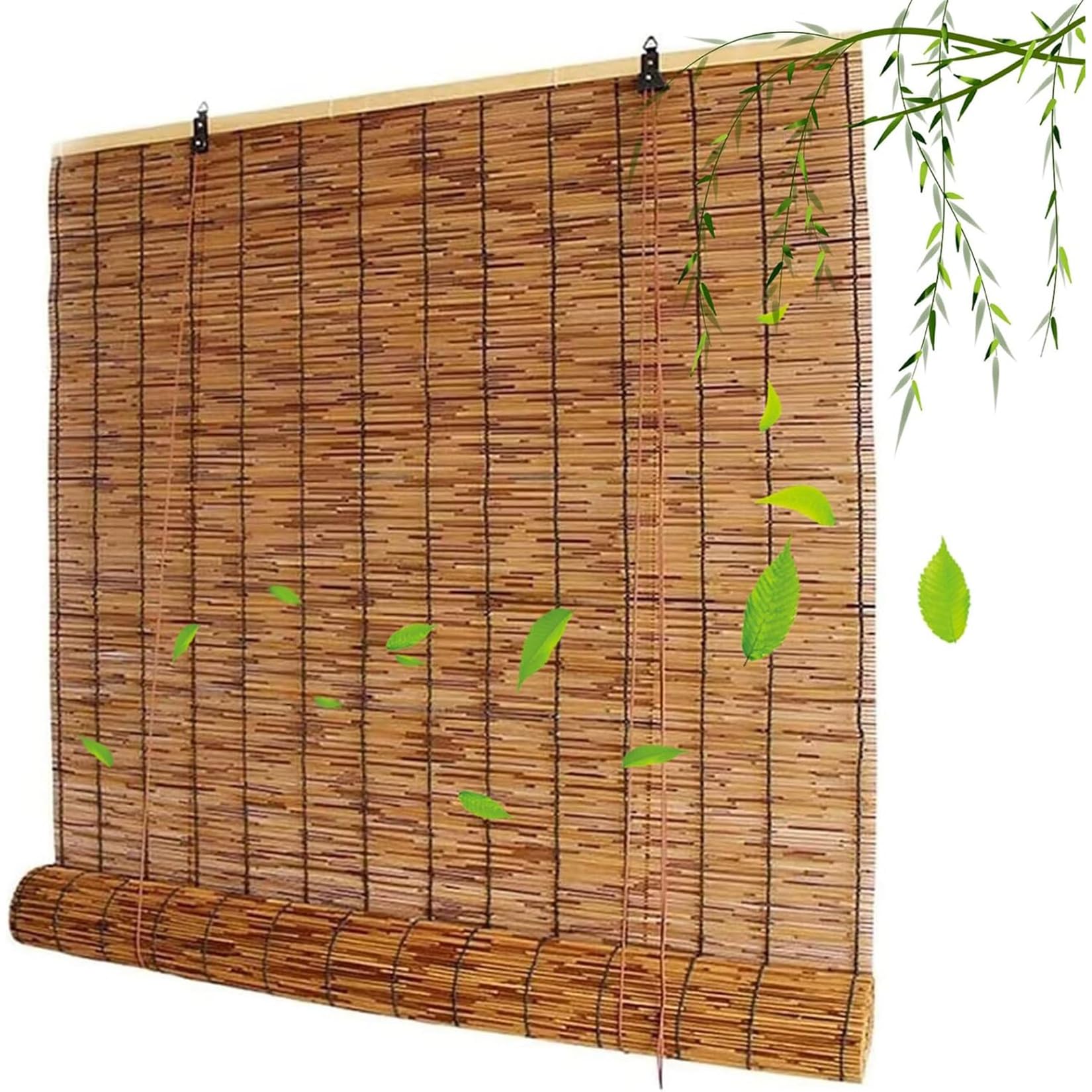 120 x 140 cm wałek bambusowy ndsUV ochrona półprywatność oddychający wewnątrz/na zewnątrz idealny na taras altana łatwa instalacja