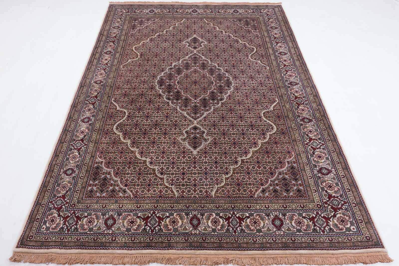 Tabriz Teppich Handgeknüpft 170x240 Mehrfarbig Orientalisch Wolle Kurzflor Rug