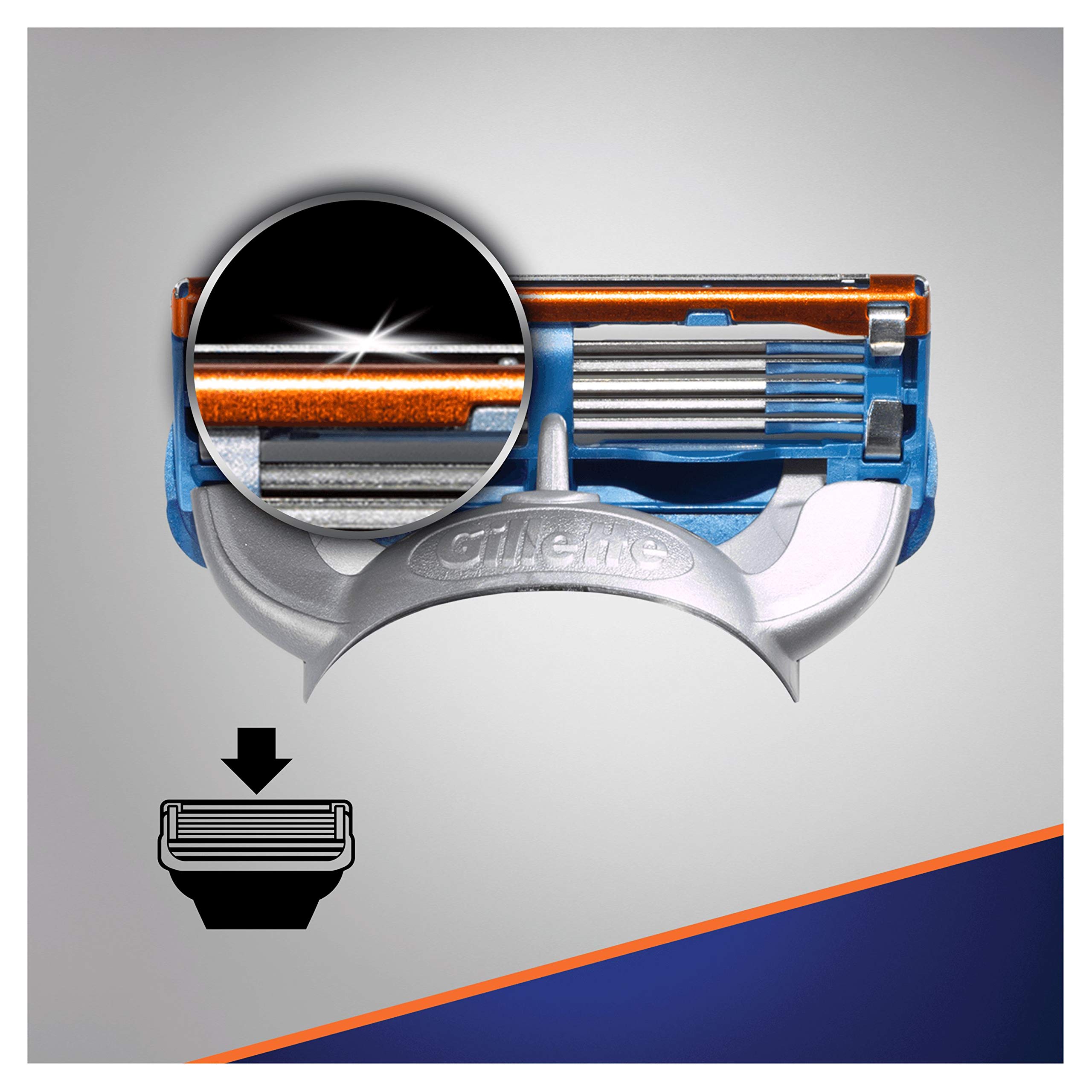 Gillette Fusion5, 12 Ricambi, Fino a 1 Mese di Rasatura