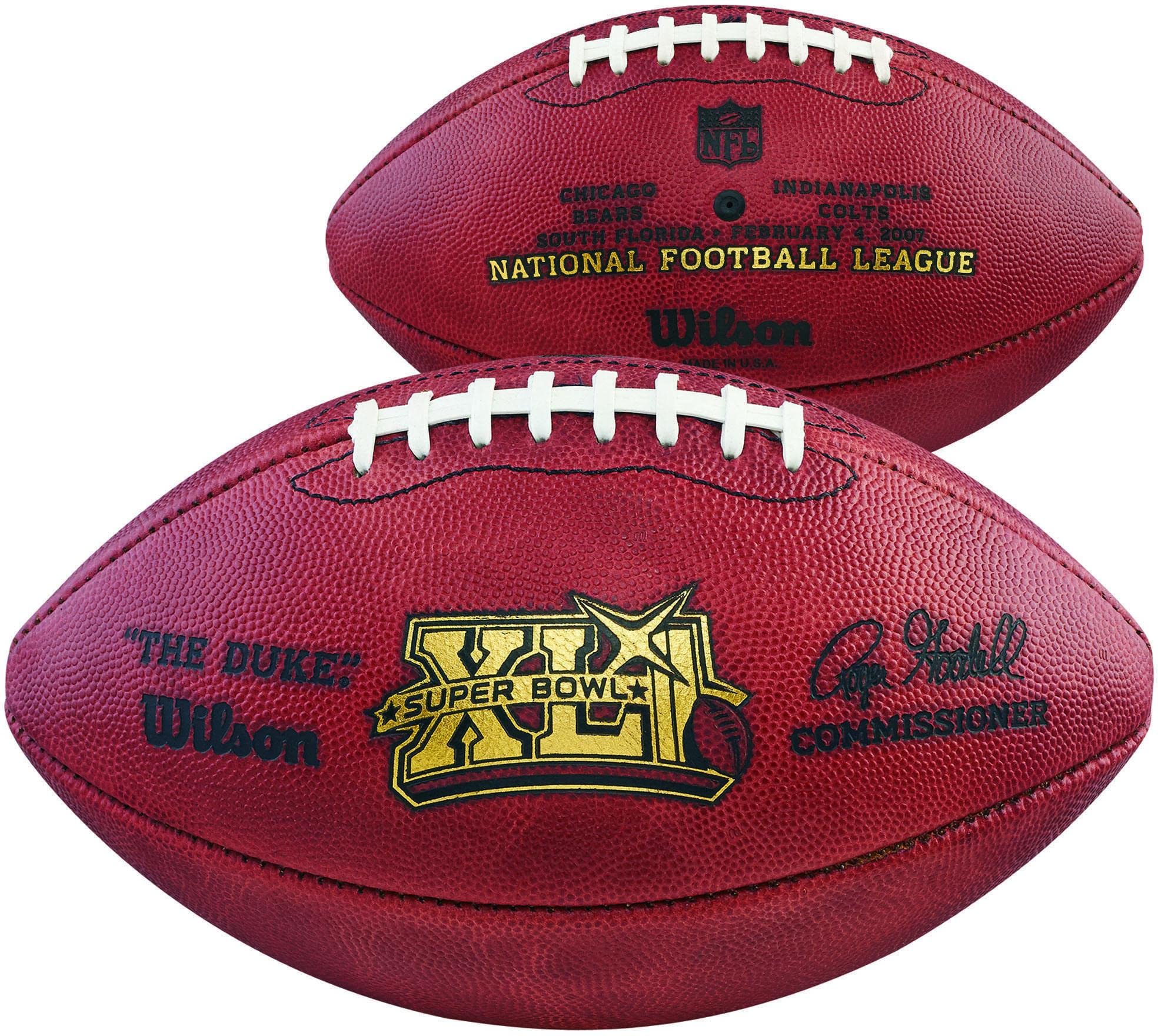 Amazon.com: Super Bowl XLI Wilson Official Game Football - NFL