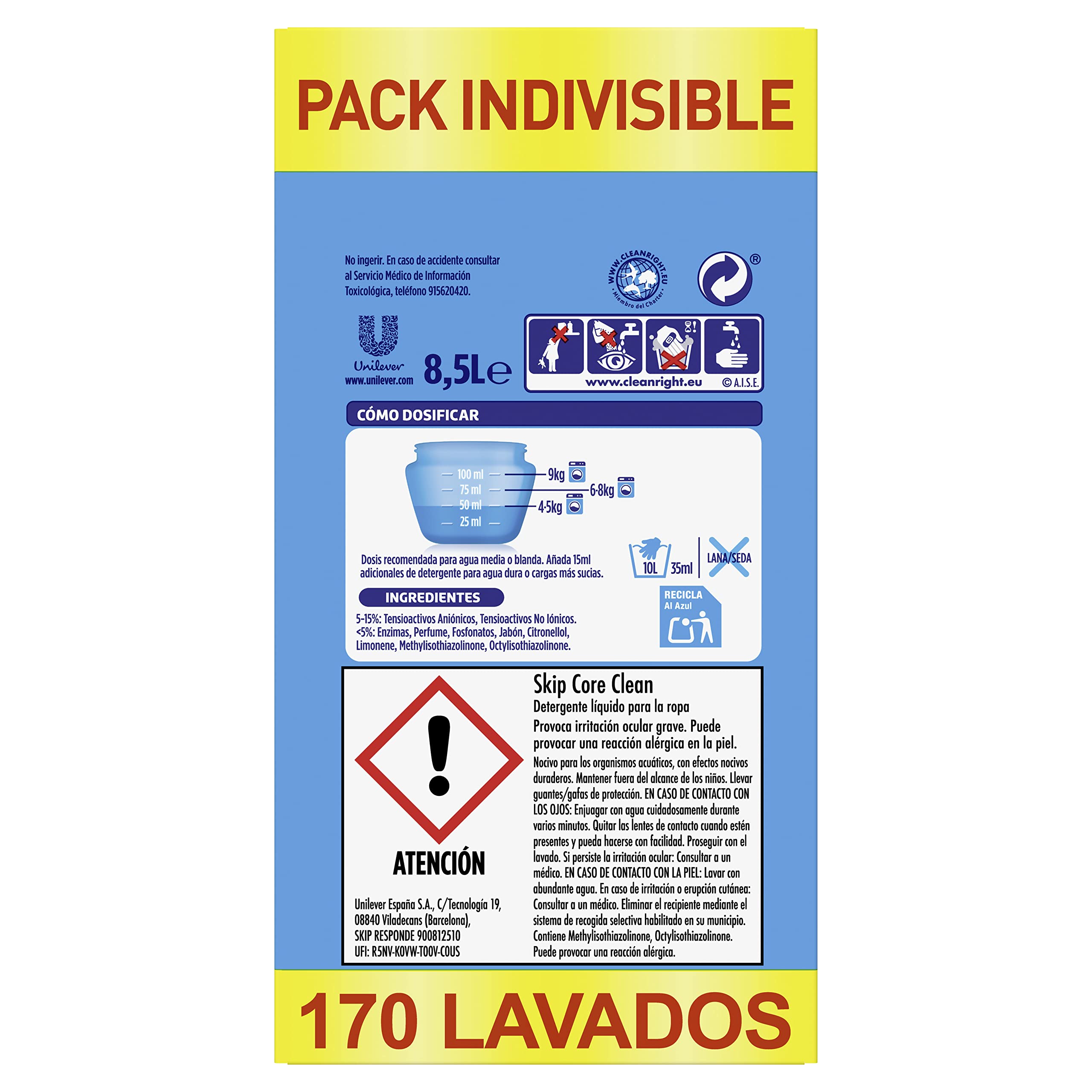 Skip Líquido Limpieza Profunda 170 lav (2x85 lav)