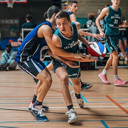 Miniatura 85 de Balón de baloncesto de goma oficial para interiores y exteriores, para hombres, tamaño 3/4/5/6/7 para niños, jóvenes, adolescentes, niños y niñas,