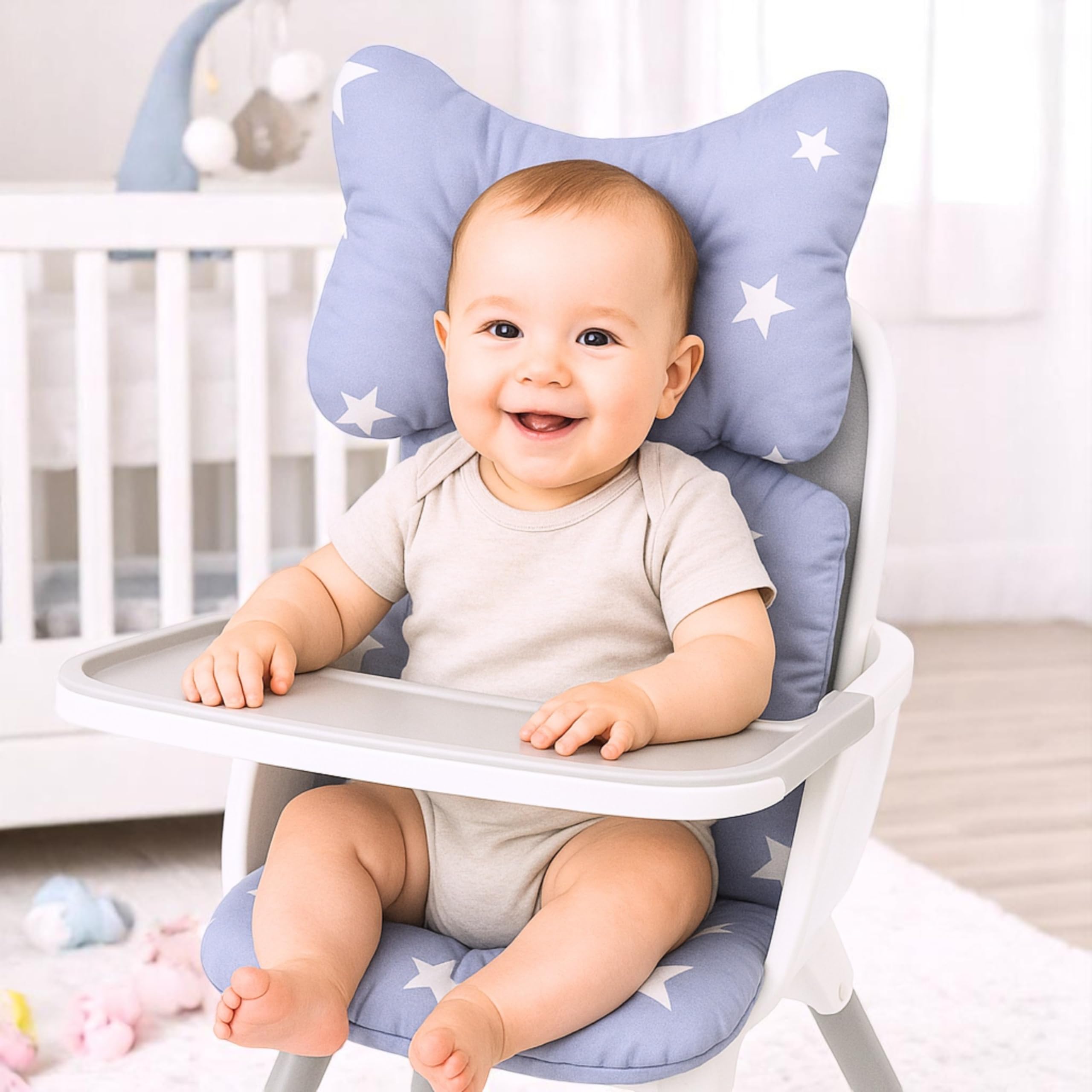 Baby Seat Pad Liner for Stroller–Soft and Breathable,3D Air Mesh Cotton Universal Baby Stroller Cushion. 4