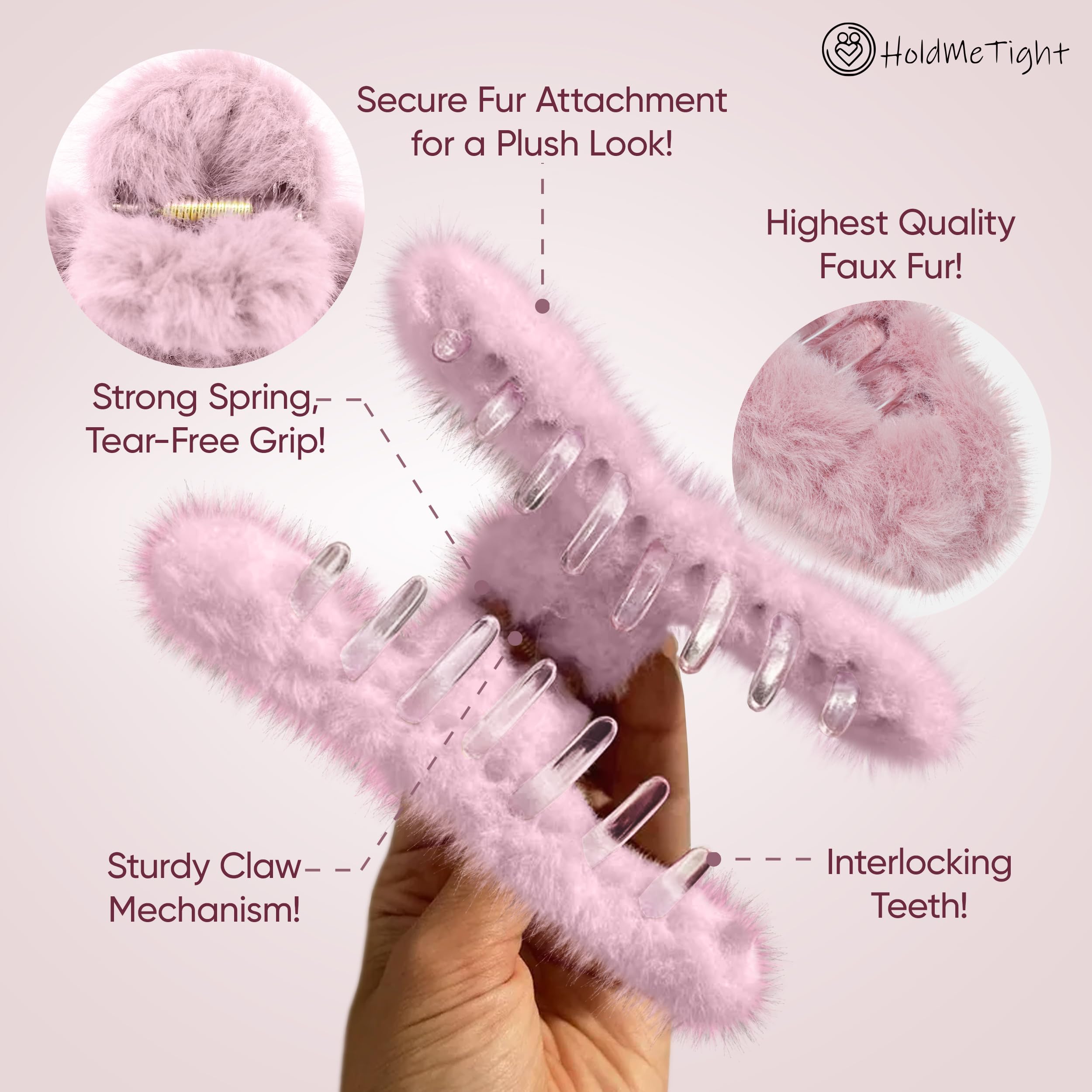 8 Pack 4.3 Inch Large Hair Claw Clips For Women Thin Thic Aa | Cuotas Sin Interés - View #8