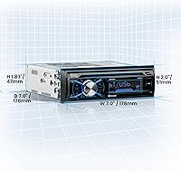 Vista 6 de BOSS Audio Systems 508UAB Estéreo para Auto - Single DIN, Bluetooth, Reproductor de CD, Receptor de Radio AM/FM, Entrada Auxiliar, USB, Micrófono