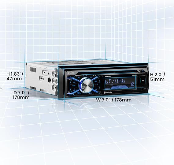 BOSS Audio Systems Bluetooth Car Radio + Two 6.5 Car Speakers