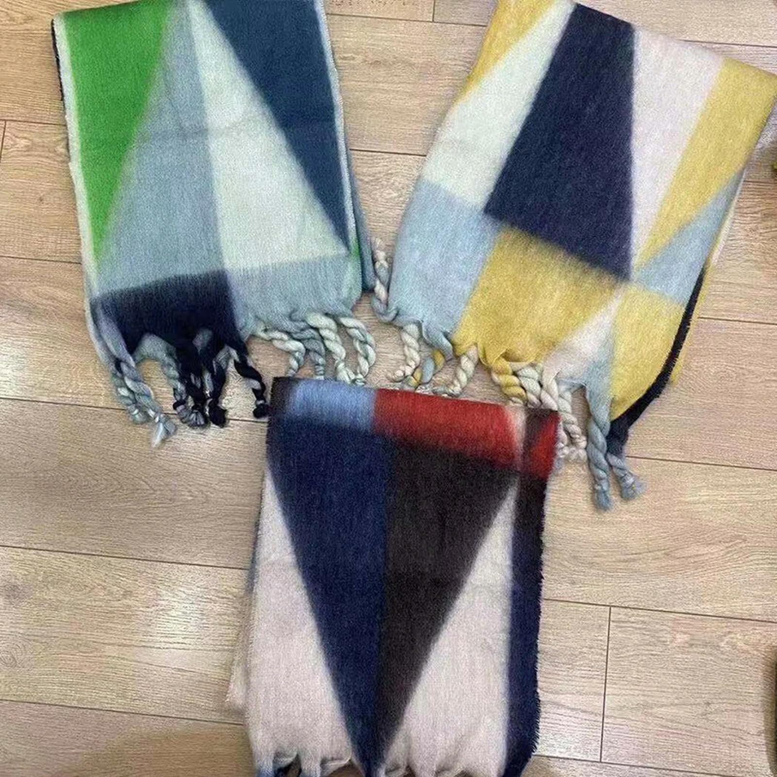 MdybF Szalik damski szalik w kratę szachownica miękkie szaliki damskie zimowe ciepłe podwójne zastosowanie długi szal vintage pogrubione sztuczne szale paszmina