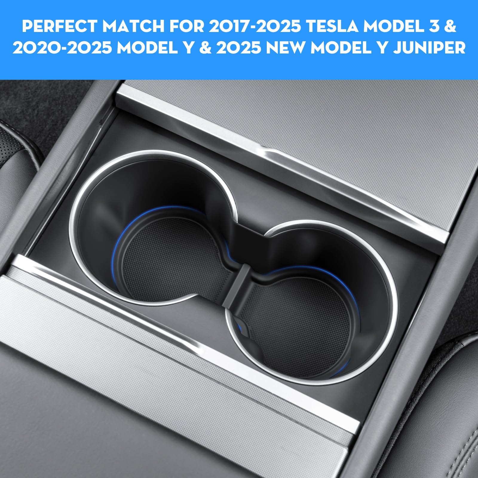 Amazon | KUNIST Tesla Model 3 2024 カップホルダーインサート