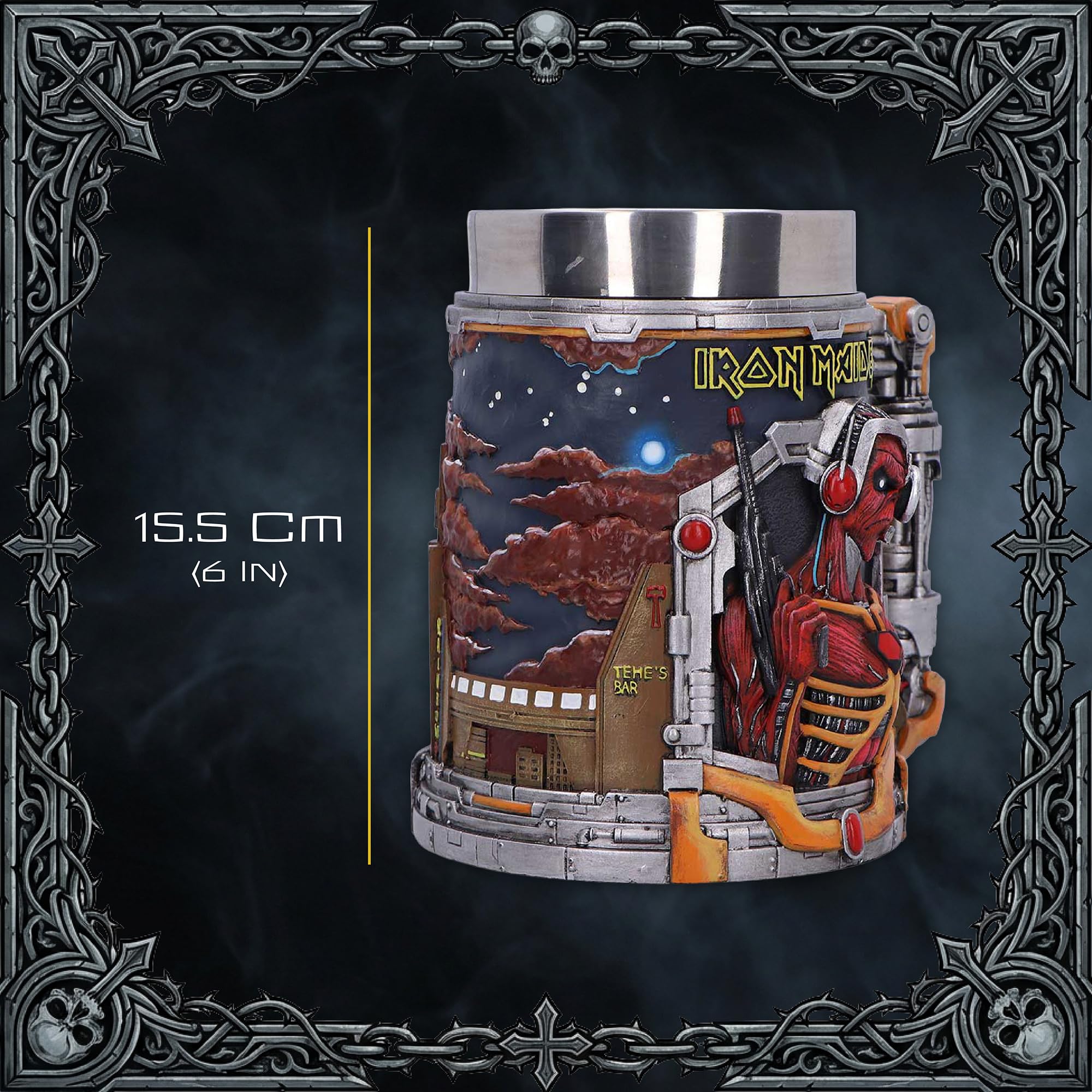 Amazon.com | Nemesis Now Iron Maiden Somewhere In Time Tankard