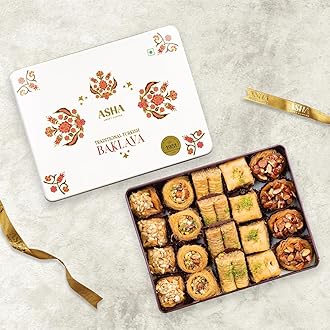 ASHA SWEETS Baklava Assorted Sweets (Pack Of 1 X 430 Grams)| Premium Sweet Perfect for Gifting to Friends & Family| Turkish Delight Made With Fresh Ingredients