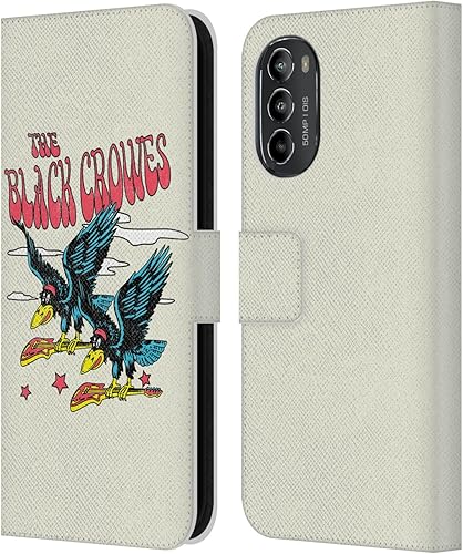 Miniatura 10 de Head Case Designs Officially Licensed The Black Crowes Distressed Graphics Leather Book Wallet Case Cover Compatible with Motorola Moto G82 5G