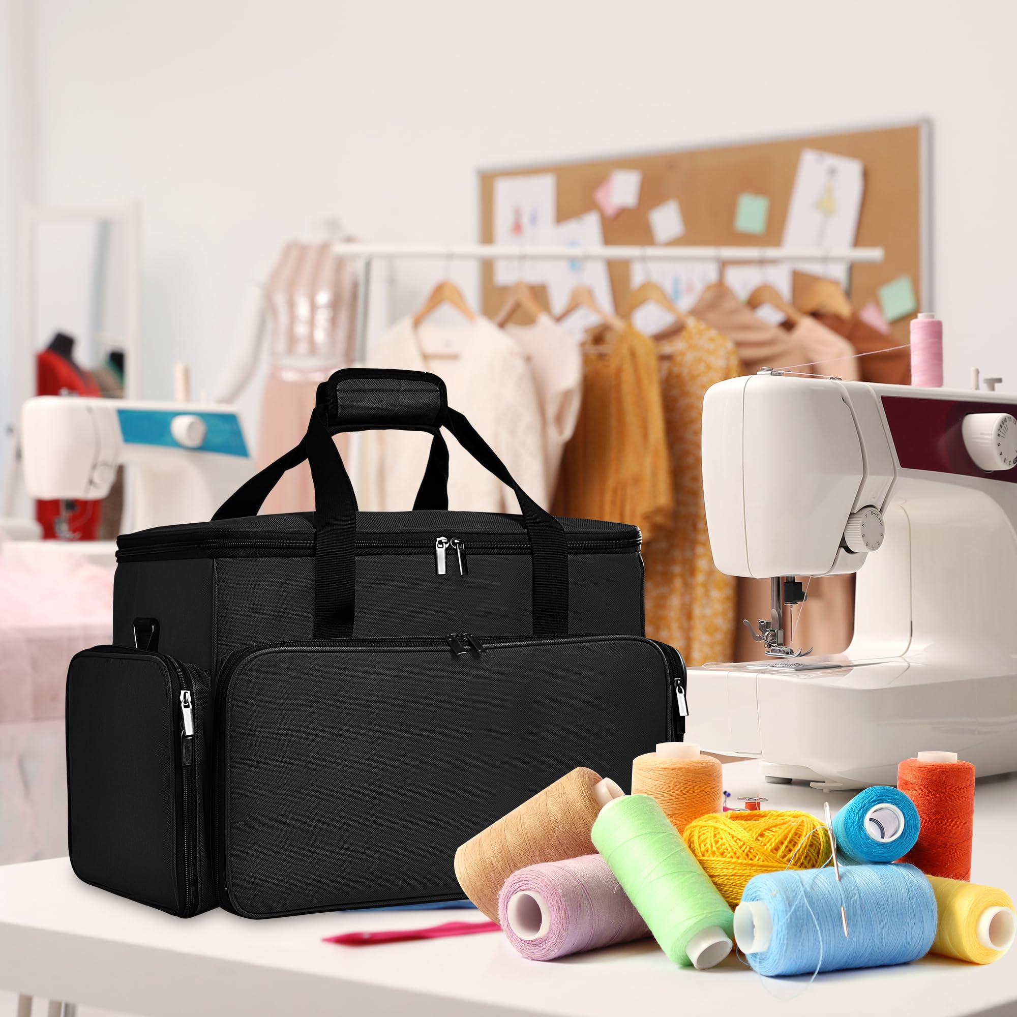 Borsa Per Macchina Da Cucire, Borse Da Trasporto Macchine Da Cucire, Custodia Per Macchina Da Cucire, Copri Macchina Per Cucire Per Accessori Per Cucire, Nero