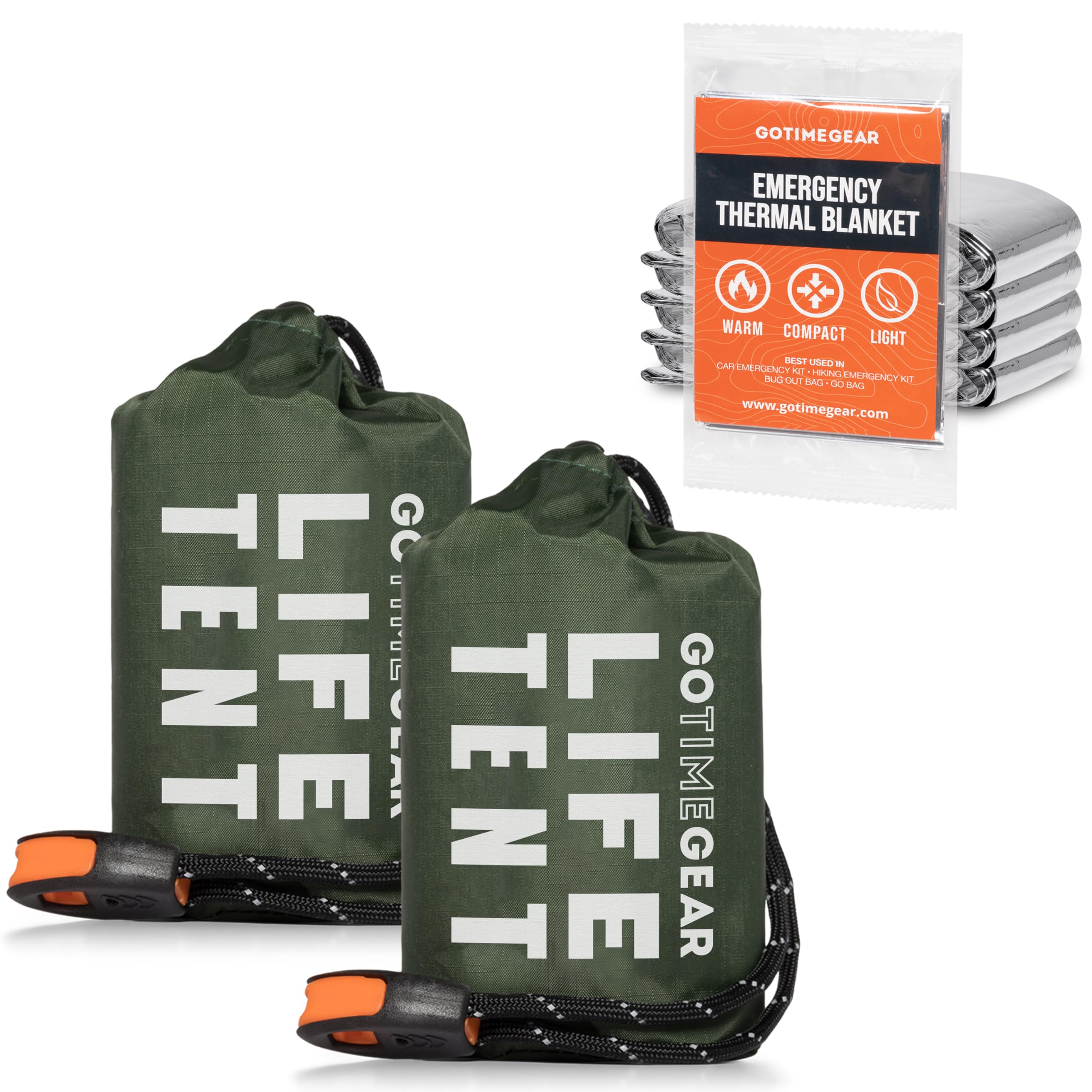 Amazon.com: Go Time Gear Life Emergency Survival Kit, 2-Pack Emergency ...