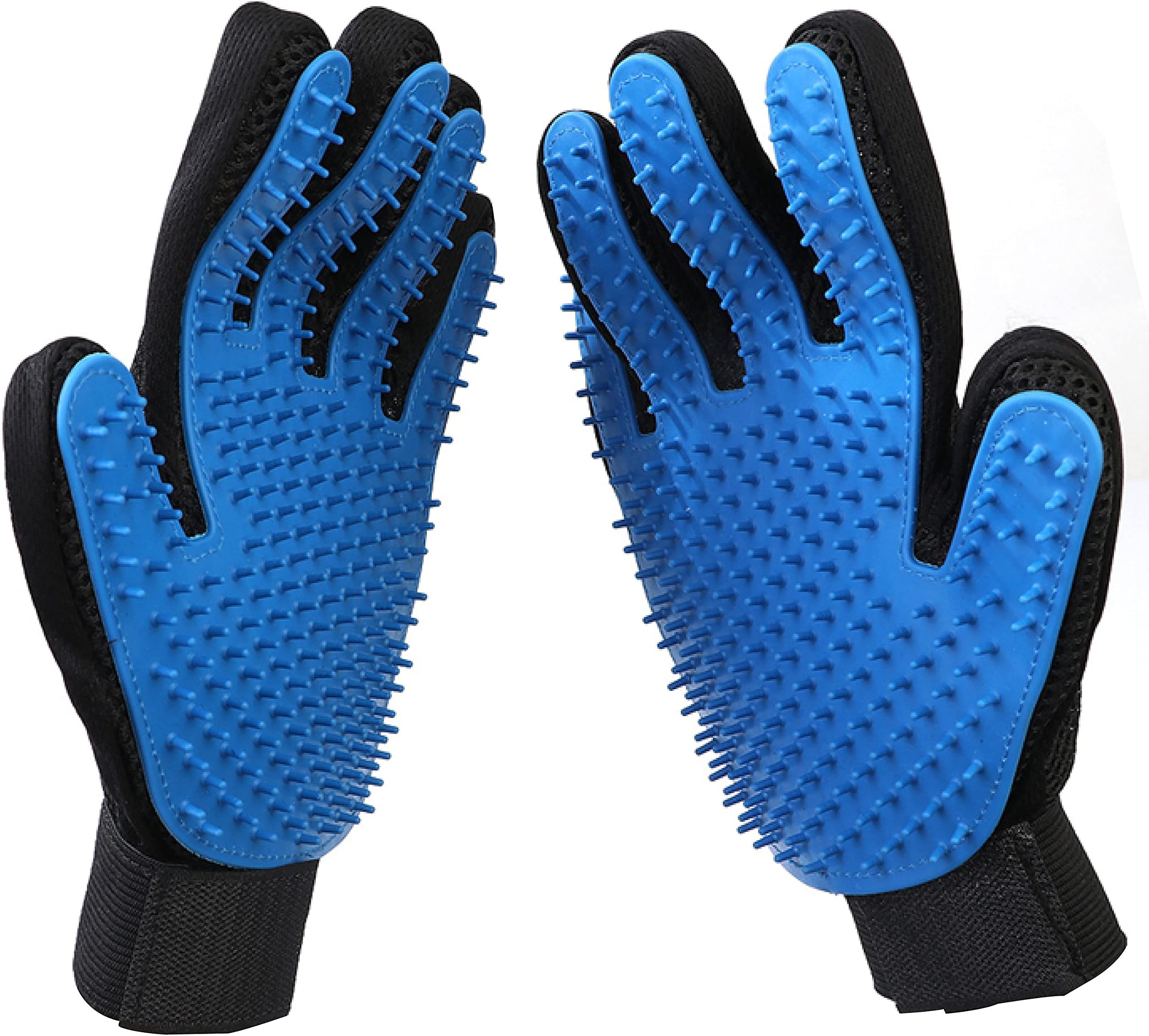 Raw Paws Grooming Gloves, 2 ct - Soft-Tip Pet Gloves for Dogs, Cats & Horses - Deshedding and Grooming Solution
