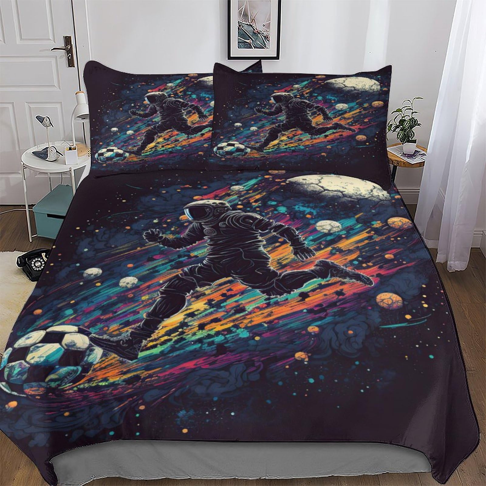 Housse de couette 220x240cm à fermeture éclair pour enfiler votre couette sans effort