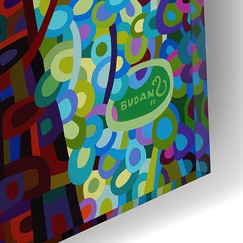 Miniatura 10 de Epic Art 'Pine Sprites' de Mandy Budan, arte de pared de vidrio acrílico, 16 x 24 pulgadas