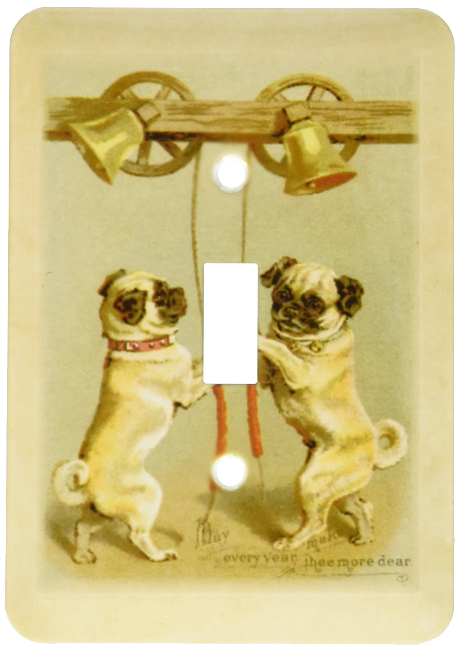 Carte de vœux carlin 3dRose lsp_171745_1 pour décorer votre intérieur en fête