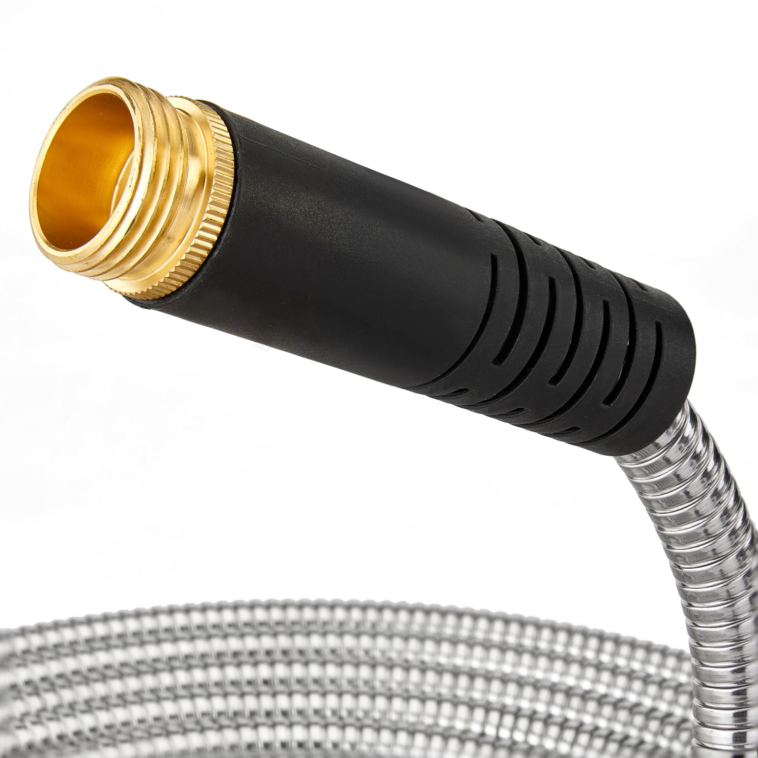100 ft Expandable Garden Hose - Ultra Flexible,Durable Collapsible Latex Core & Solid Brass Fitting, No Kink-Free Expanding Garden Pipes Hose - RV, Gardening Marine and Camper Water Garden Hoses — view 2