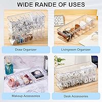 Vista 7 de Tatuo 6 Pcs Cable Organizer Box with Wire Ties, Plastic Cord Storage Box with Lid, Electronics Organizer for Home Office Desk Organizers and
