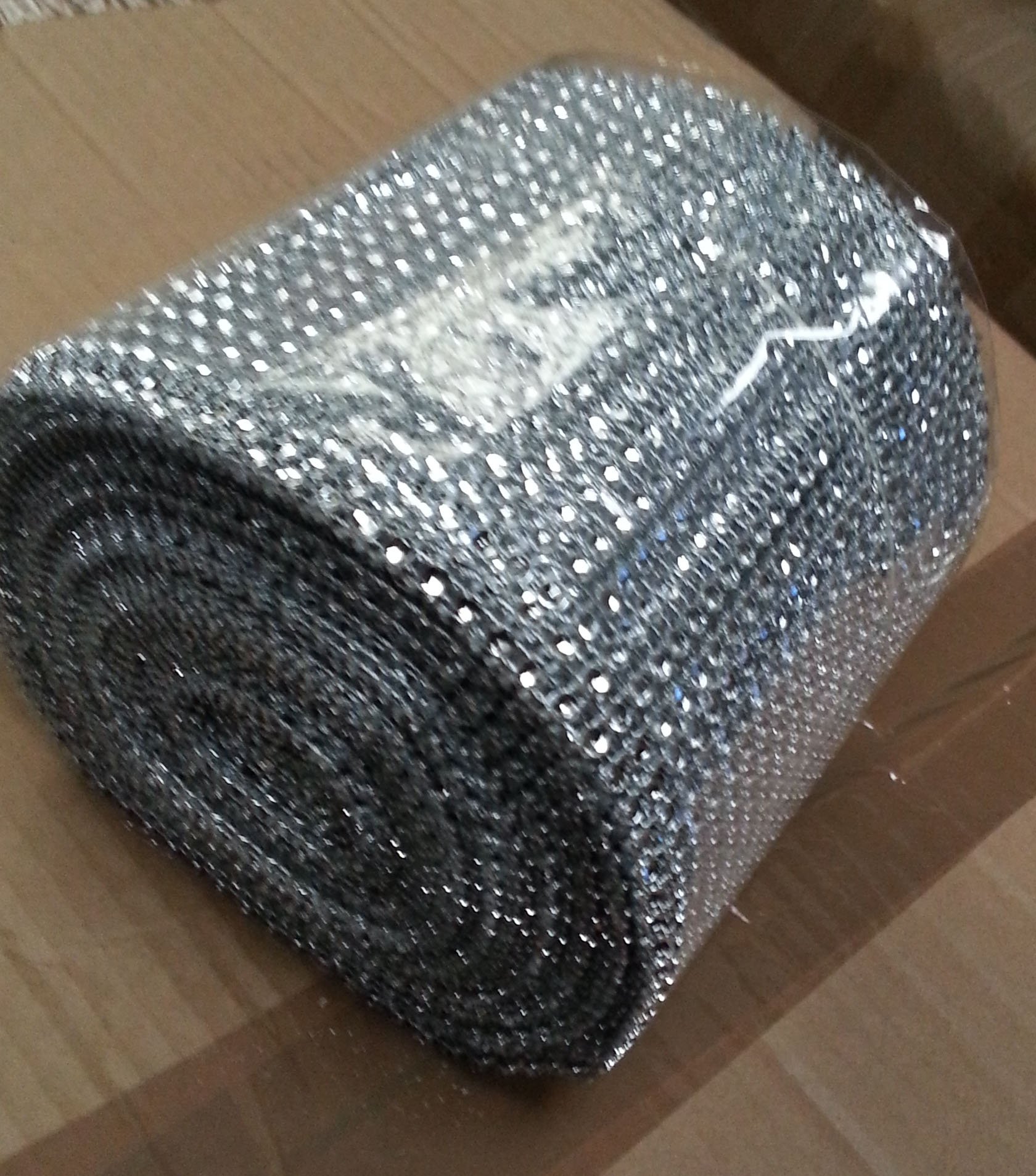 24 Row Diamond Diamante Effect Mesh Wedding Table Ribbon Cake Trimming 10Yds