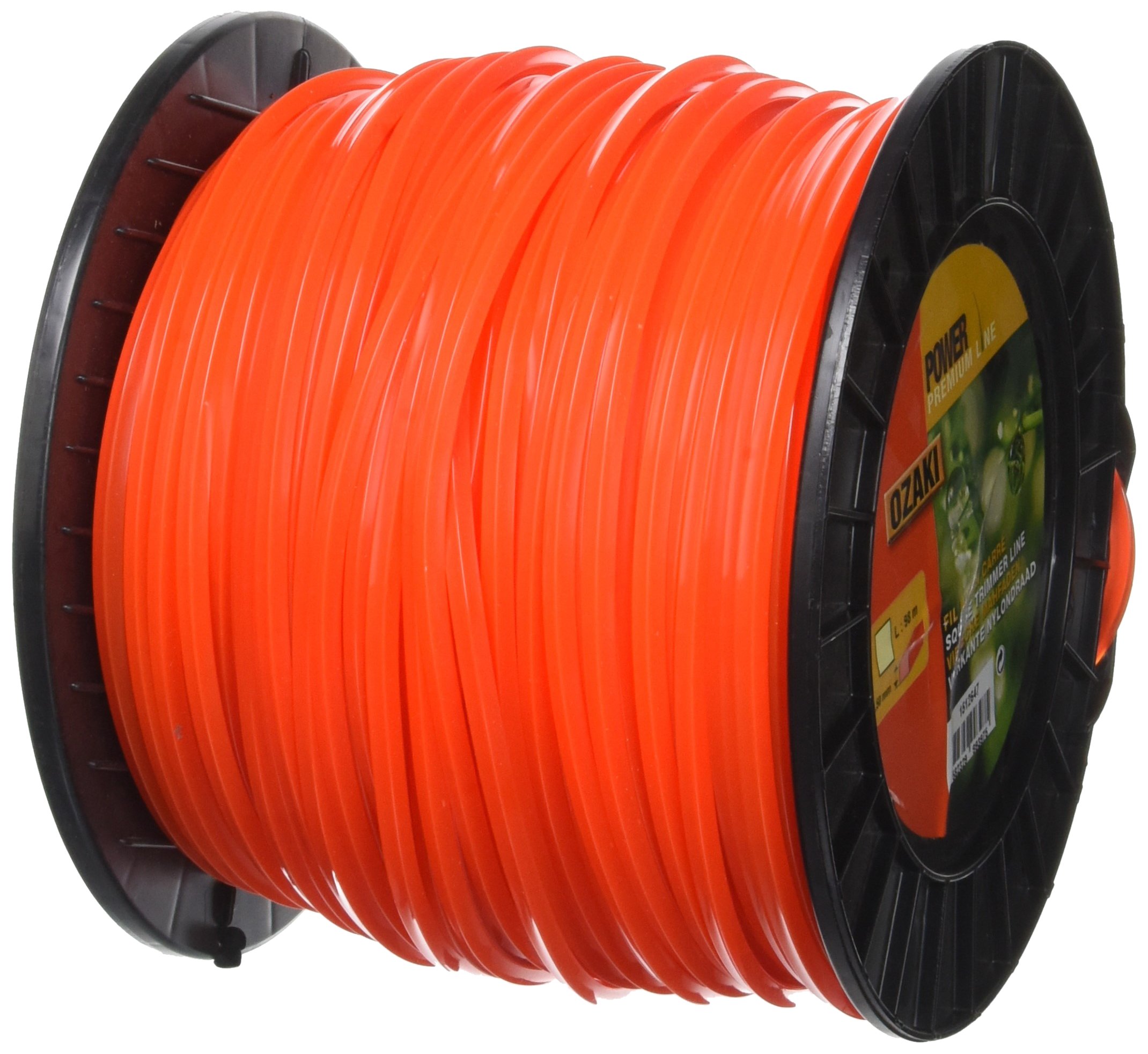 OZAK premium 1512647 bobine fil nylon carré 4.50mm rouge