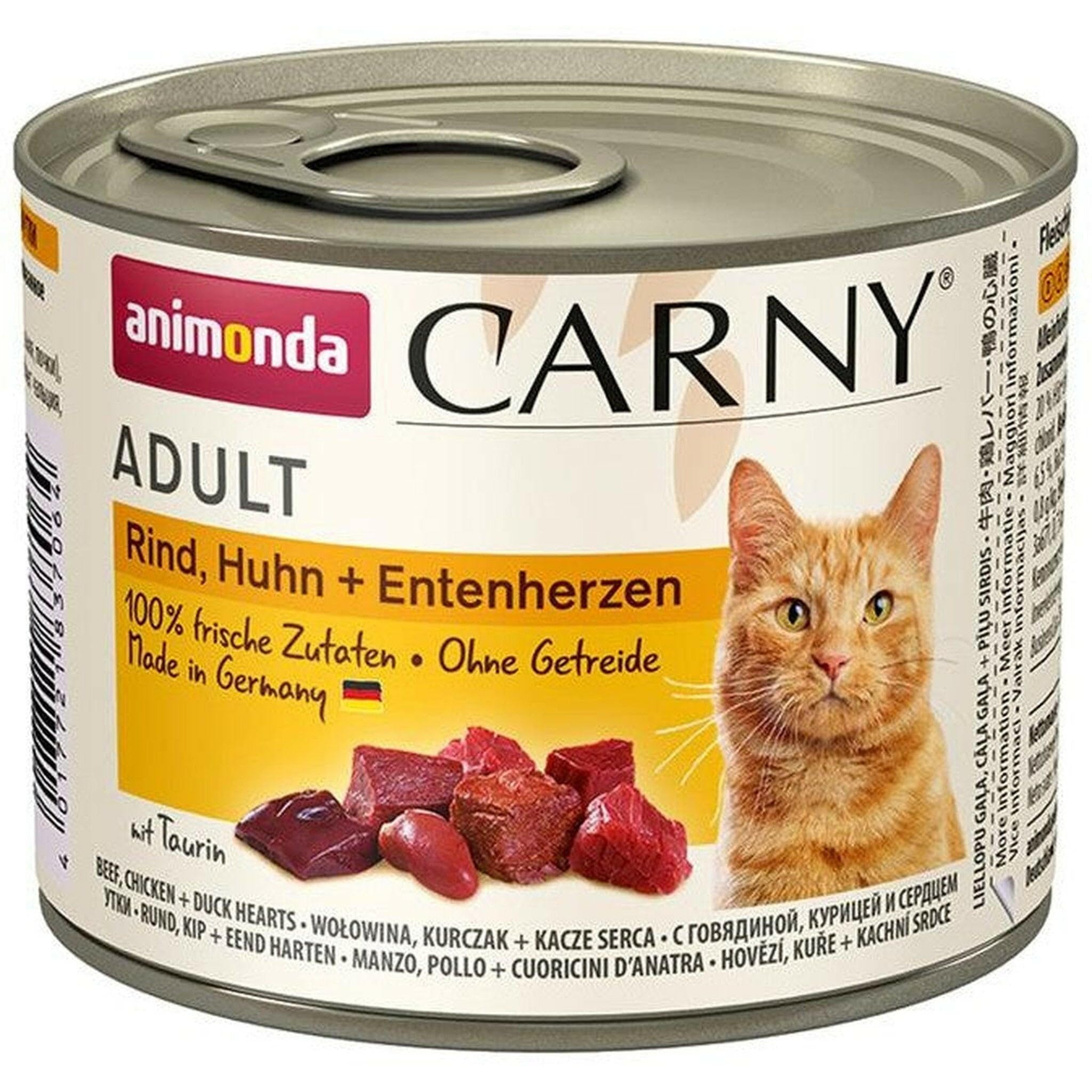 Animonda Carny Adult - Boeuf, Poulet et Canard - 6 x 200 g