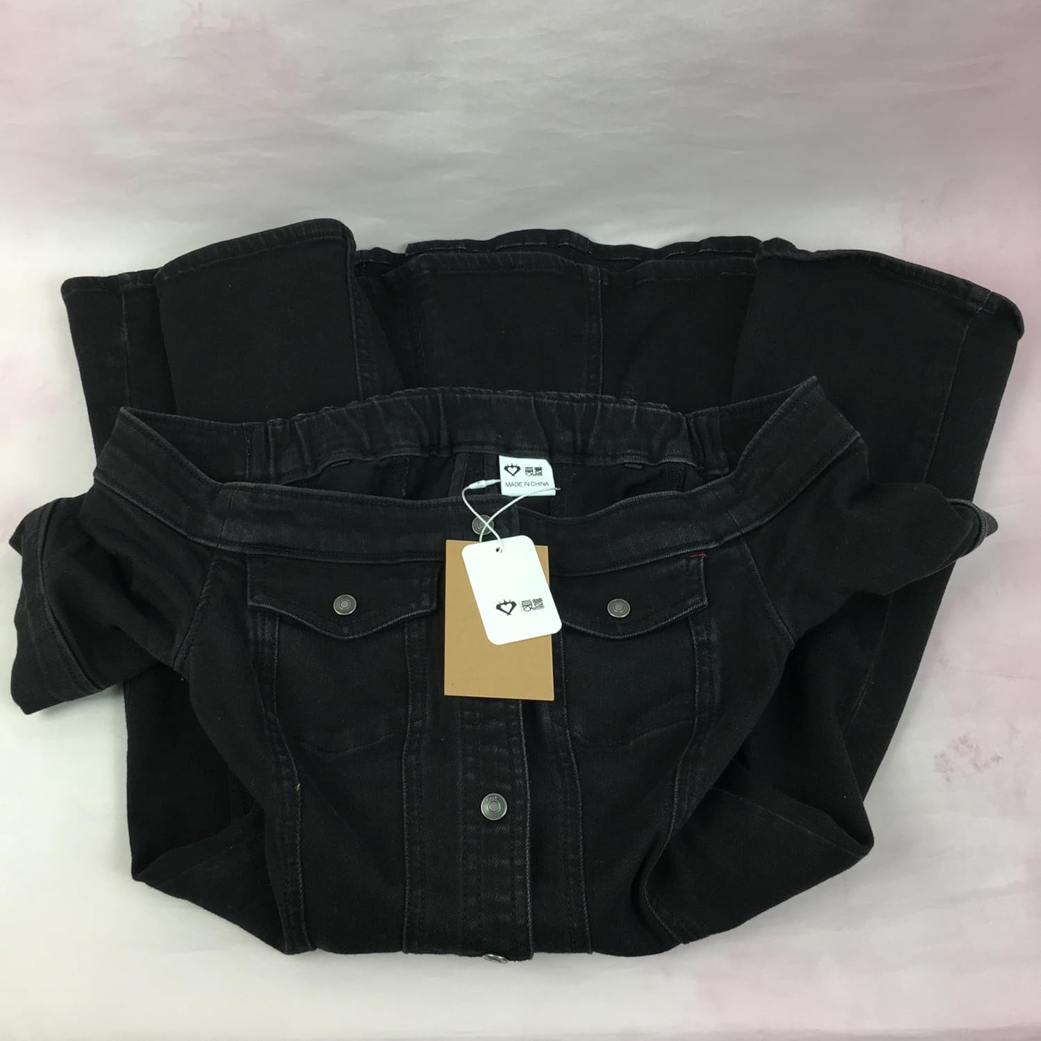 XIAXUAN Dresses for women – Classic denim fabric, slim-fit Western cut, versatile and casual design