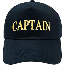 4sold Baseball Cap Yachting Captain Adjustable Strap Boys Men Summer Hat Cotton Navy - Captain,Kids