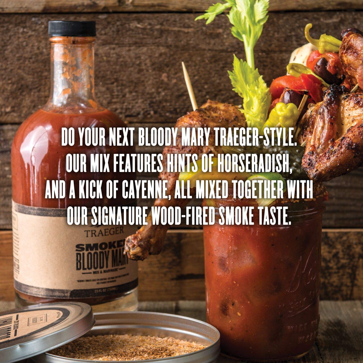 Traeger Pellet Grills Mix002 Smoked Bloody Mary Mix Desertcart
