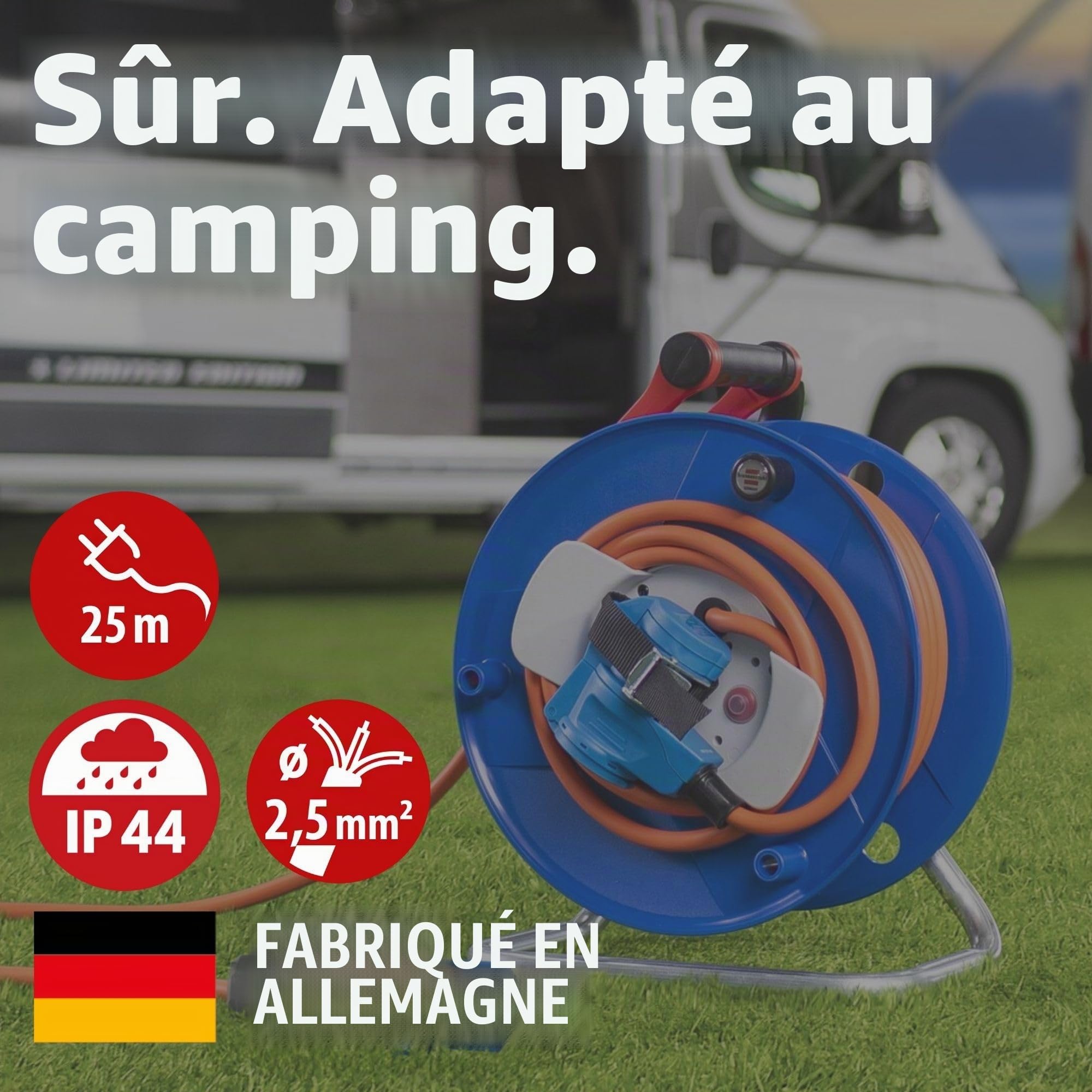Brennenstuhl 1182470100 Strom Verl?ngerungskabel 16 A Orange 25.00 M (1182470100)