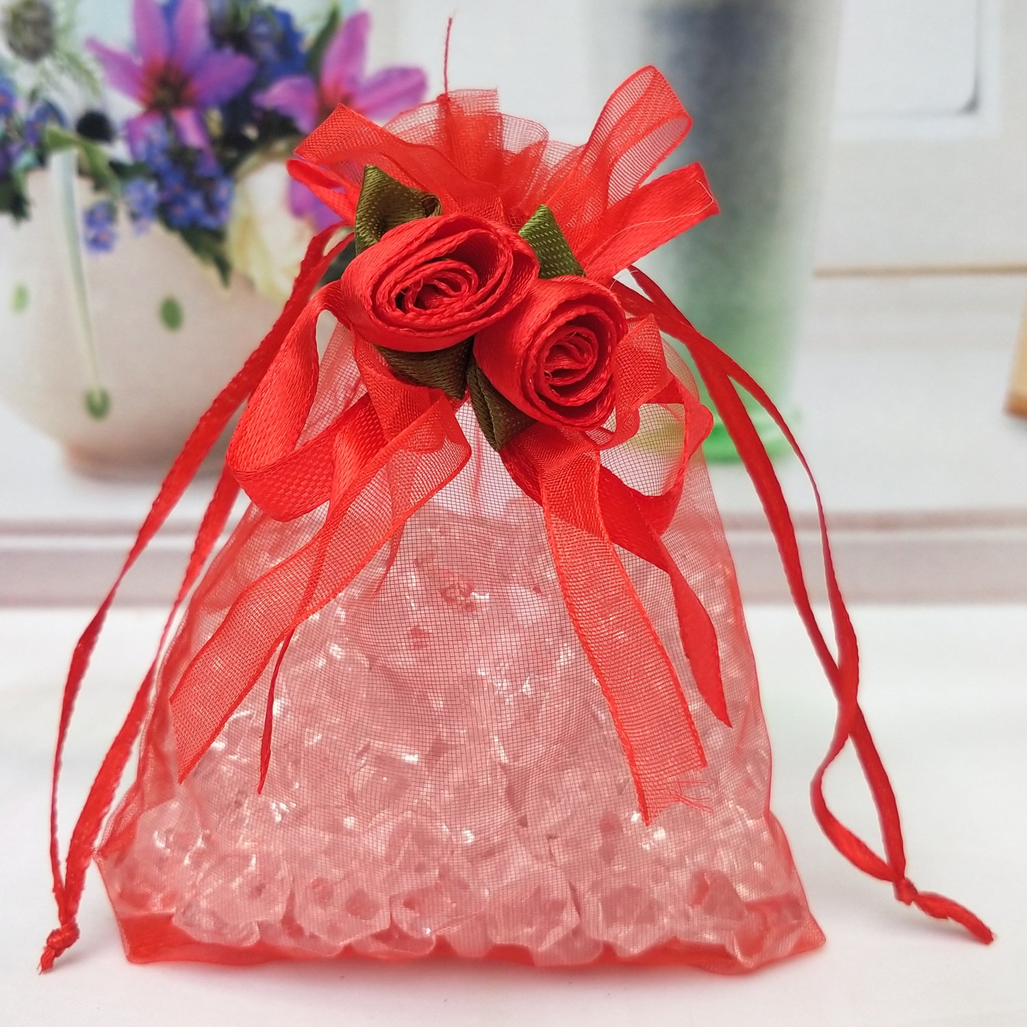 20 Organza-Beutel Mit Tunnelzug – 11x16 Cm, Mehrfarbig, Für Geschenke, Schmuck & Süßigkeiten
