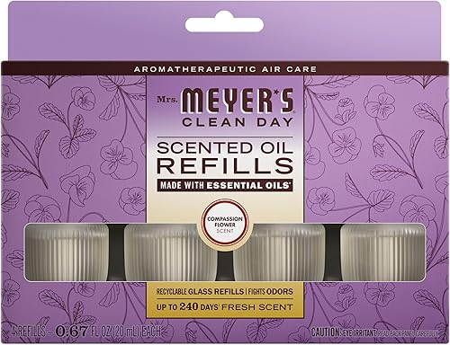 Miniatura 13 de MRS. MEYER'S Clean Day - Difusor de aceite perfumado premium, ambientador de pared enchufable, dispositivo de aroma aromatéutico para el hogar