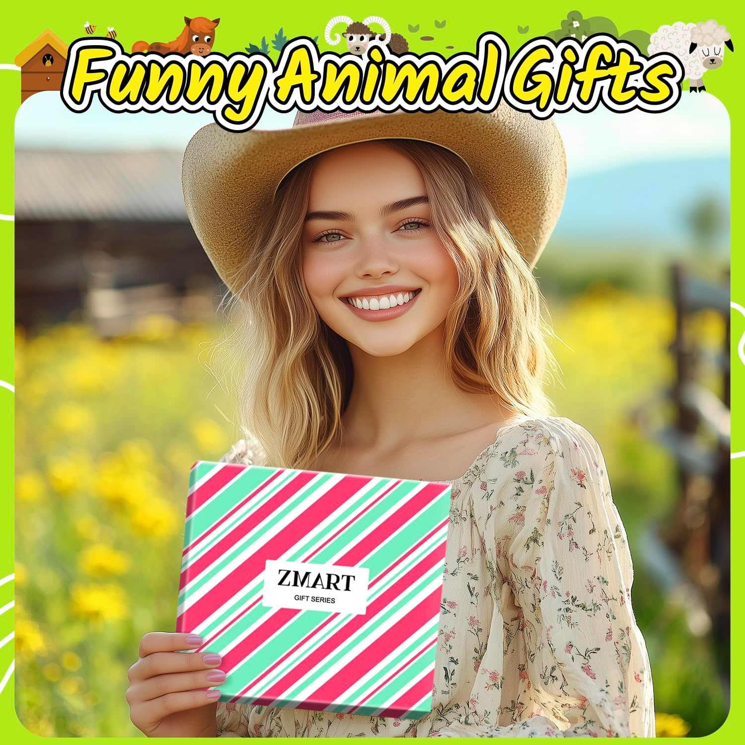 Zmart Funny Animal Socks for Women - Horse Cow Gifts, Pig Goat Duck Chicken Socks for Teens - Image 6